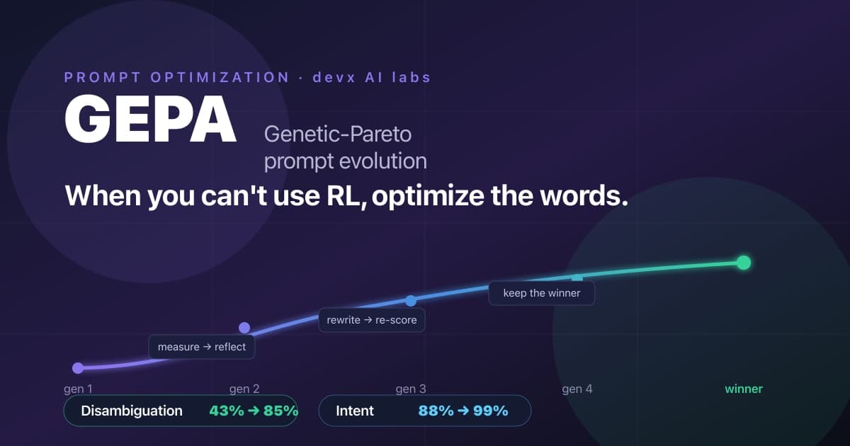 When You Can't Use RL: Optimizing Prompts with GEPA