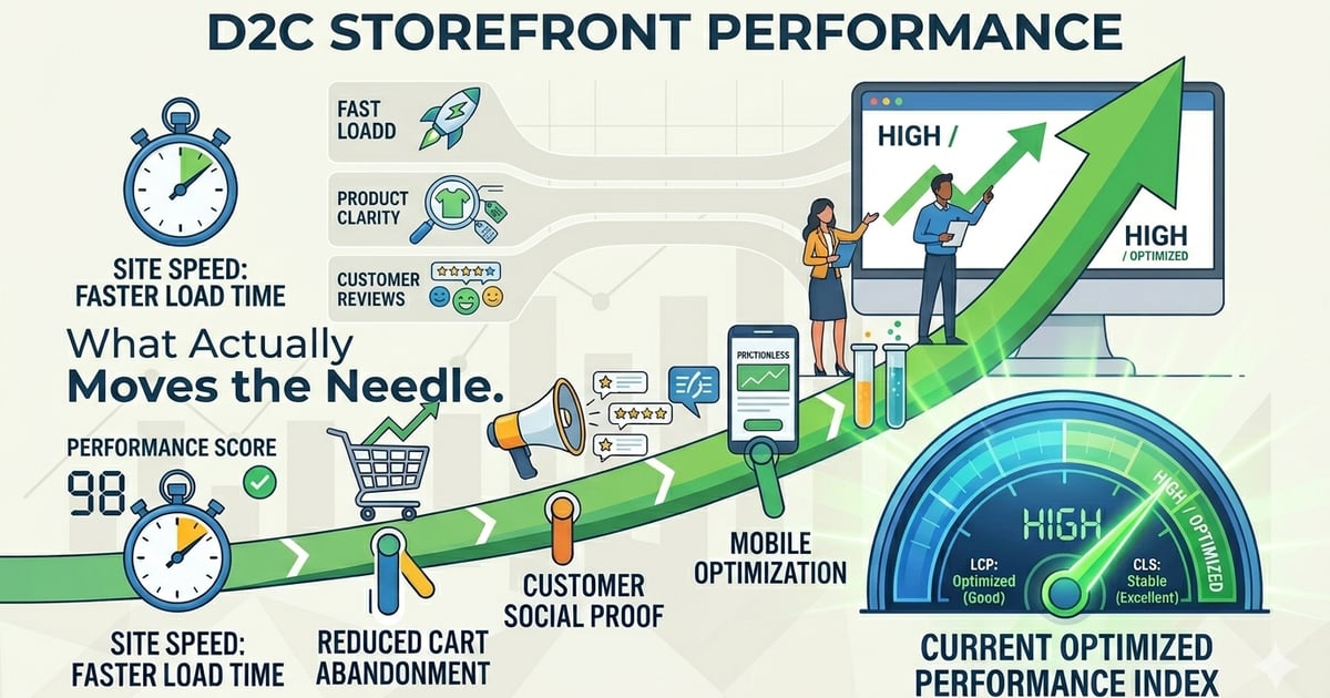 D2C Storefront Performance: What Actually Moves the Needle | devx AI labs