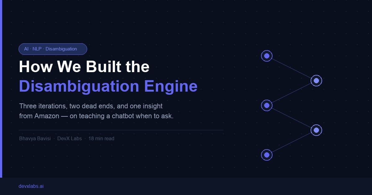 How We Built the Disambiguation Engine | devx AI labs